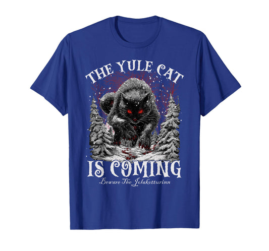 Creepmas The Yule Cat is Coming Be Ware of Jolakotturinn T-Shirt