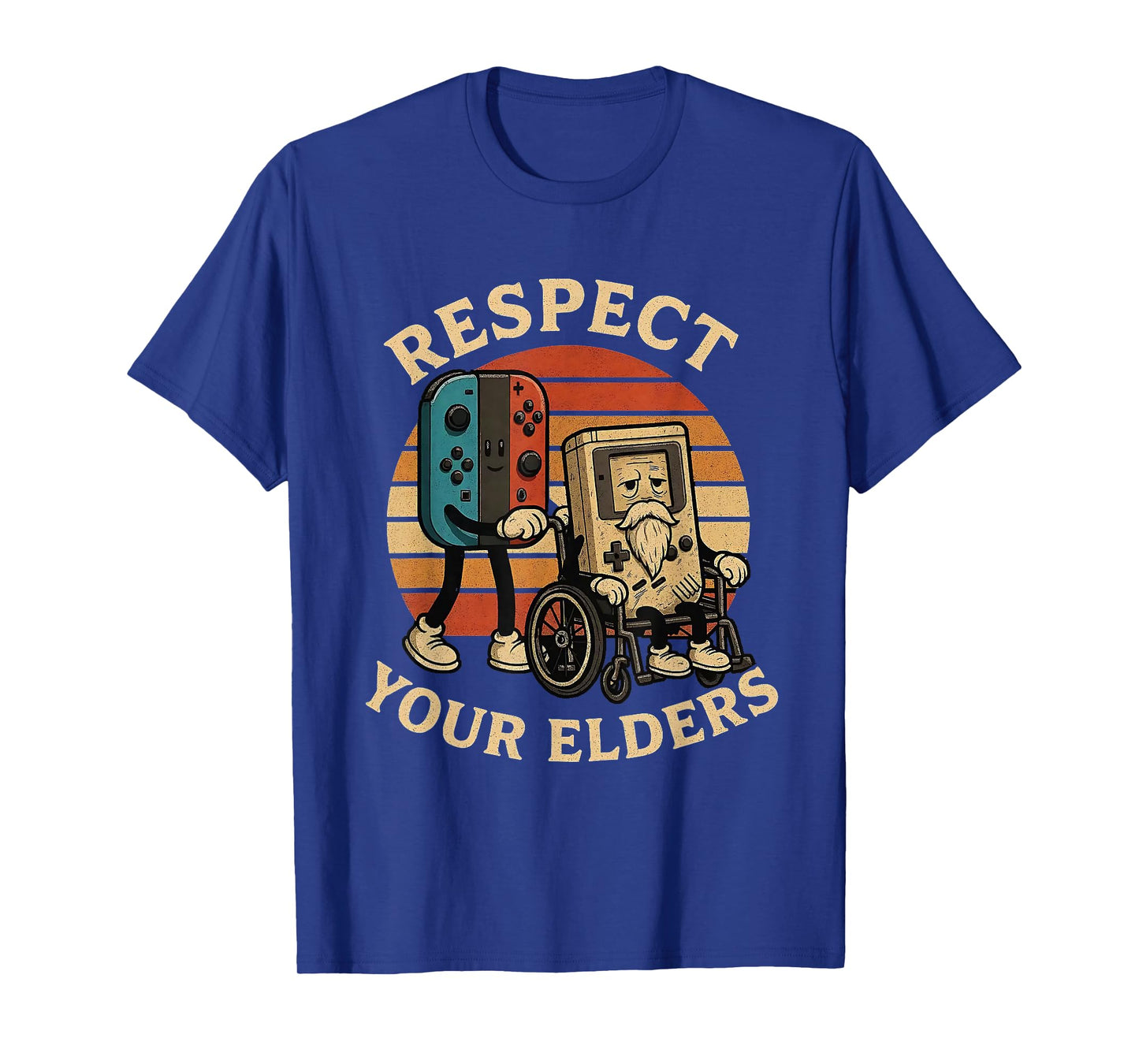 Respect Your Elders Funny Retro Gaming Tech Quote T-Shirt