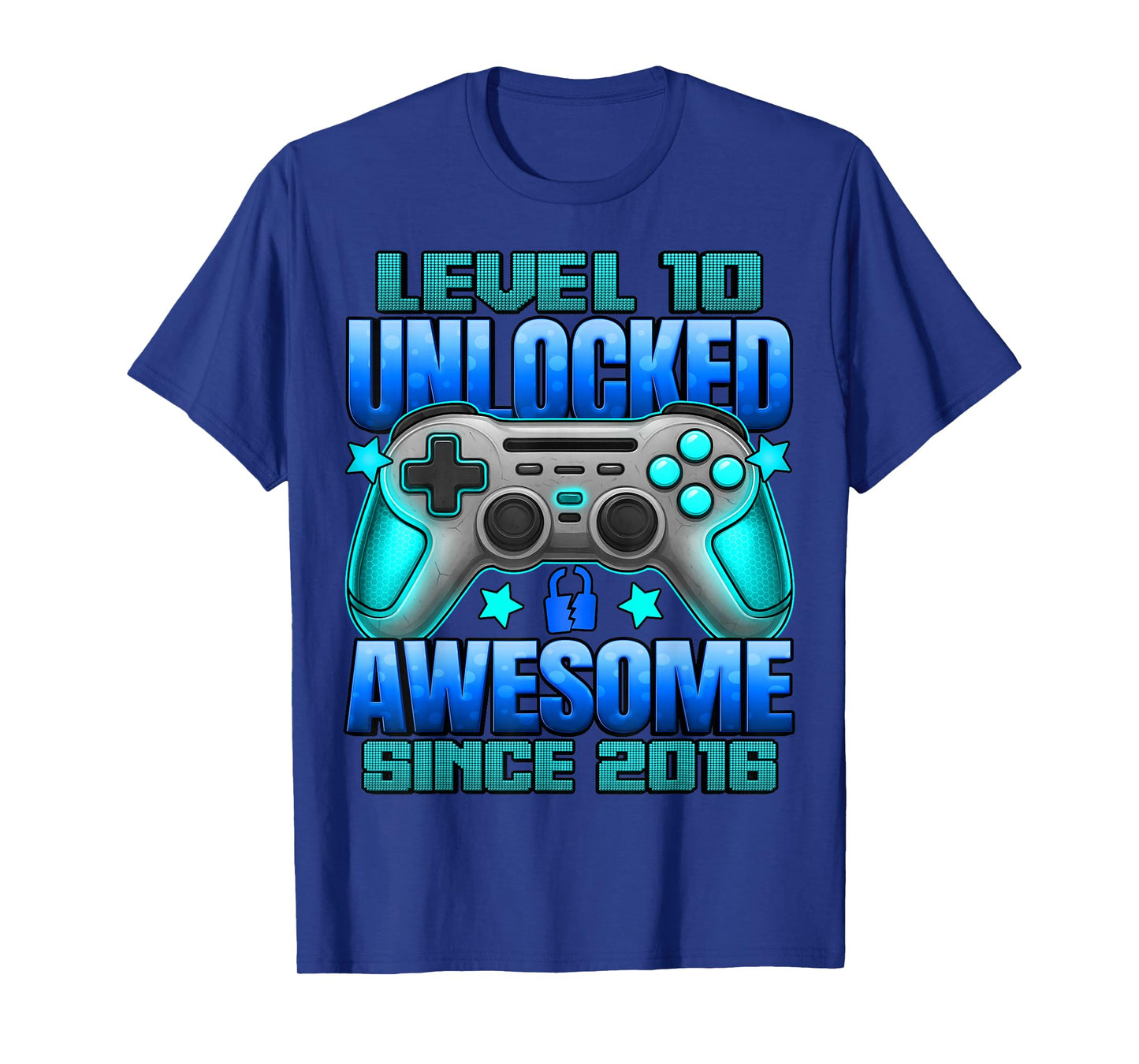 Level 10 Unlocked 10 Year Old Gifts Boys 10th Birthday Boy T-Shirt