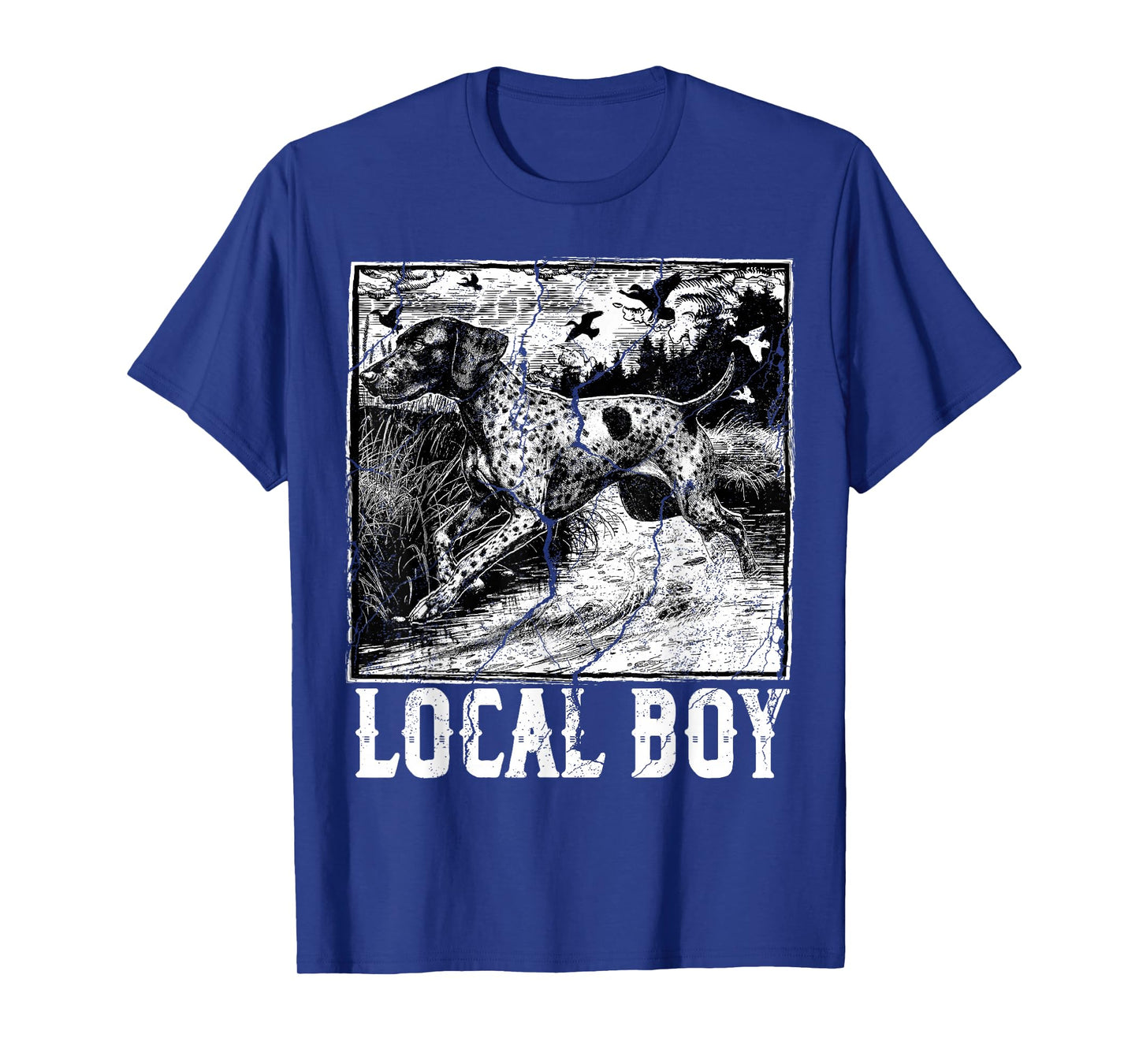 Retro Hunting Local Boy Southern Hunter Dog Lover Vintage T-Shirt