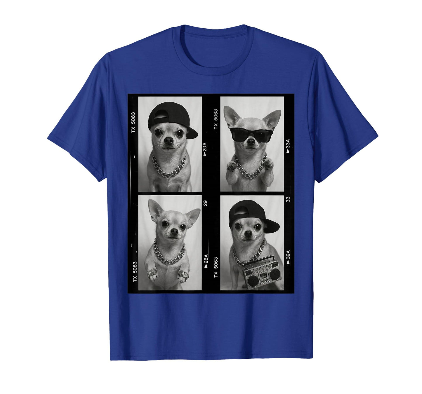 Retro Chihuahua Funny Animal Photobooth T-Shirt