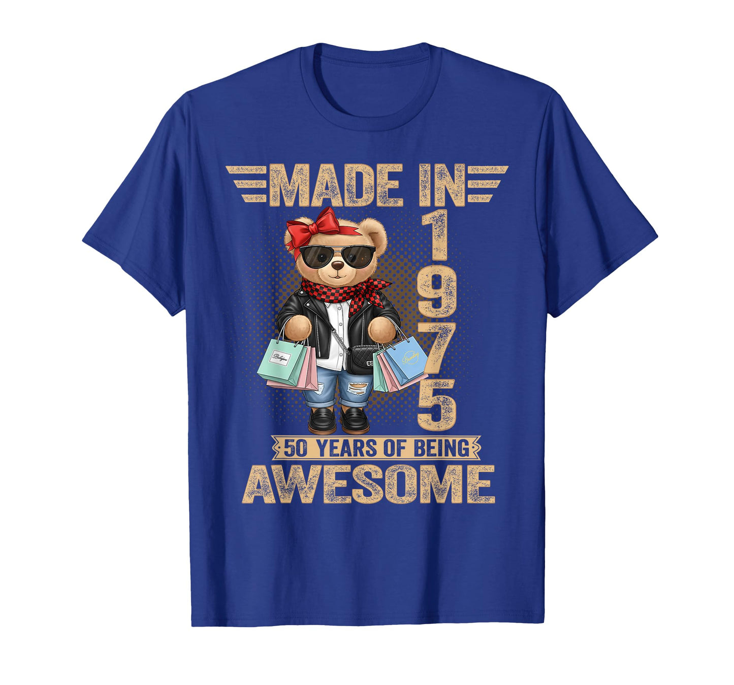50 Year Old Made in 1975 Teddy Bear 50th Birthday Women Men T-Shirt