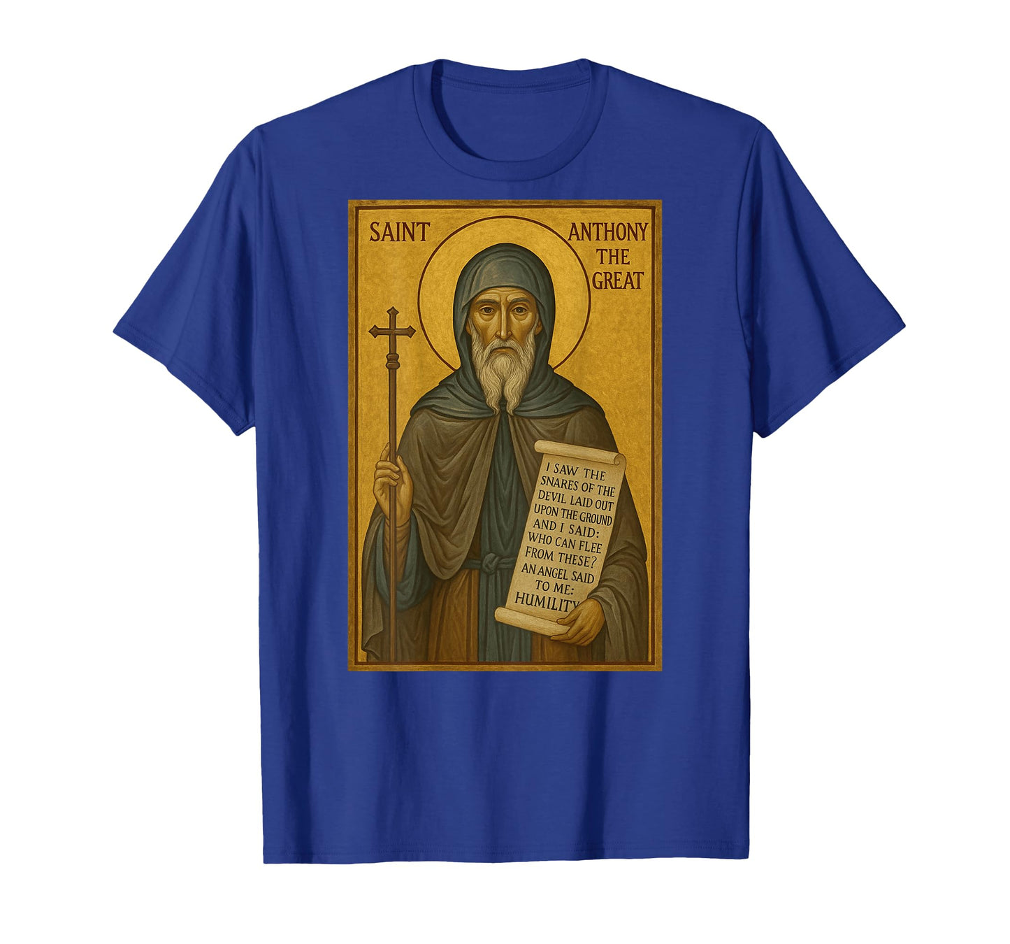 Christian Orthodox Icon of St Anthony The Great T-Shirt
