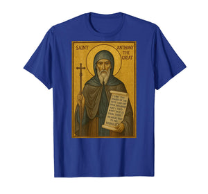 Christian Orthodox Icon of St Anthony The Great T-Shirt