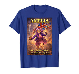 We are All Amelia Vintage UK Union Jack British England T-Shirt