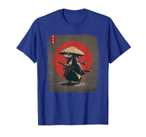 Japanese Frog Samurai Bushido Warrior Kaeru Ukiyo-e Ink Art T-Shirt