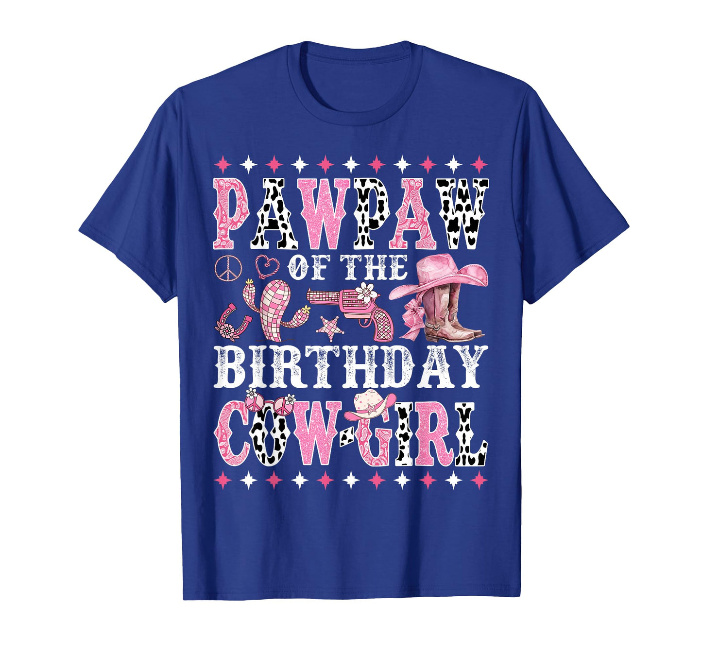 Pawpaw of The Birthday Cowgirl Rodeo Western Country T-Shirt