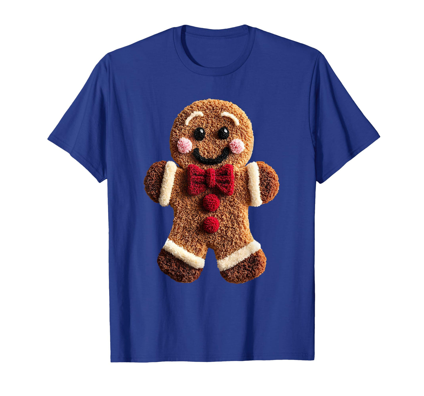 Funny Gingerbread Man Crochet Xmas Pajamas Holiday Christmas T-Shirt