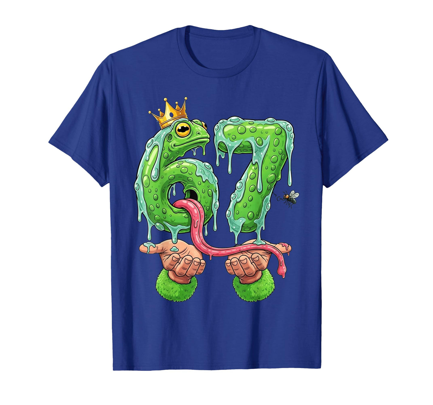 Funny Frog 67 Six Seven Gen Alpha Slang Meme Drip T-Shirt