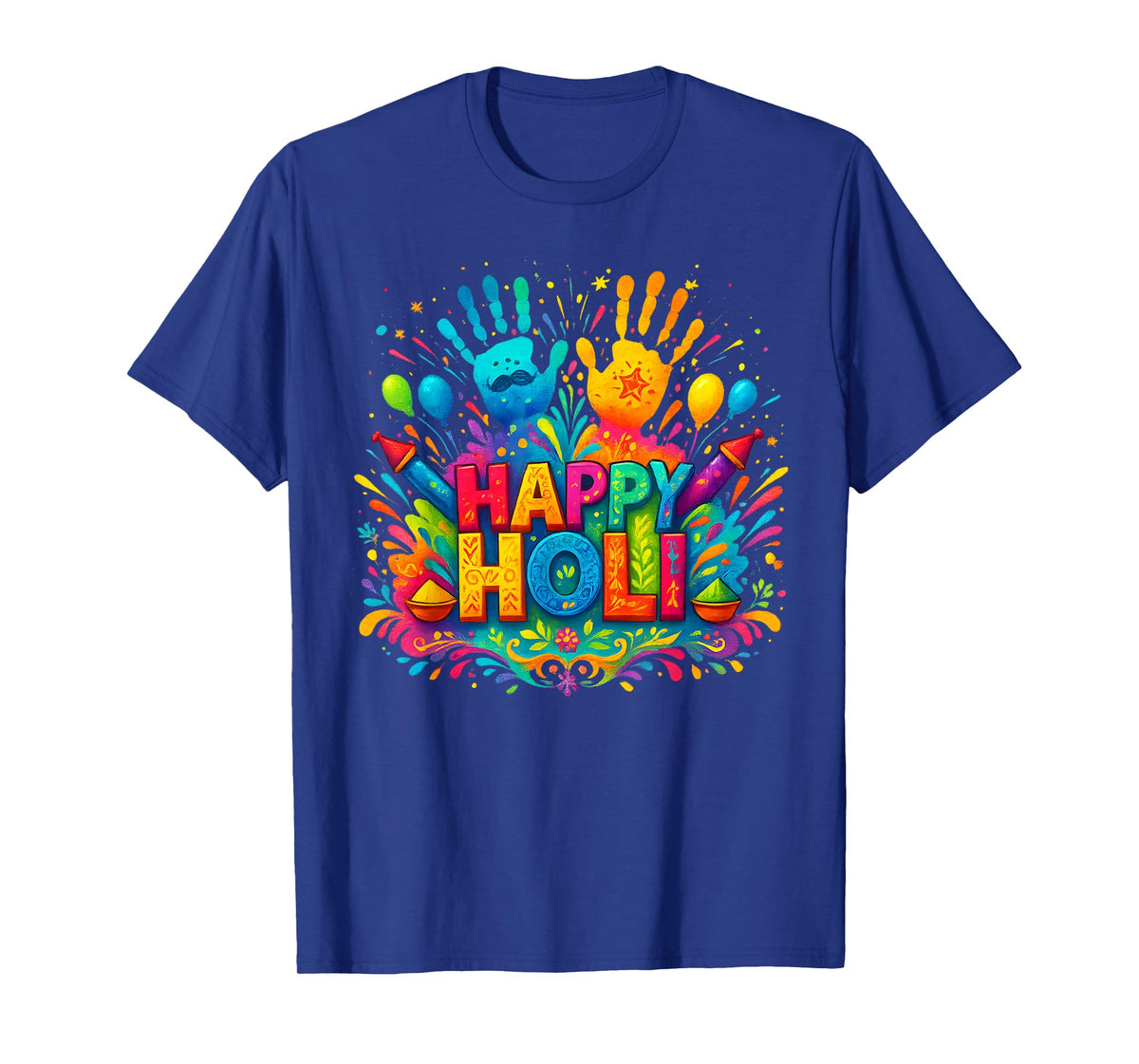 Happy Holi Festival Indian Spring Colors Family Men Women T-Shirt