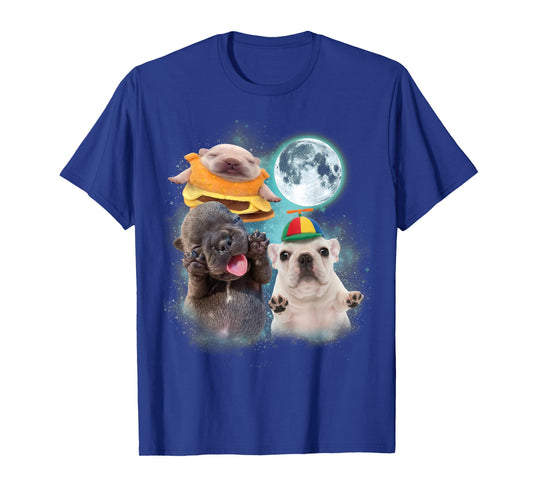 Three Pibble Moon Funny Pibble Meme for Men Women Kids T-Shirt