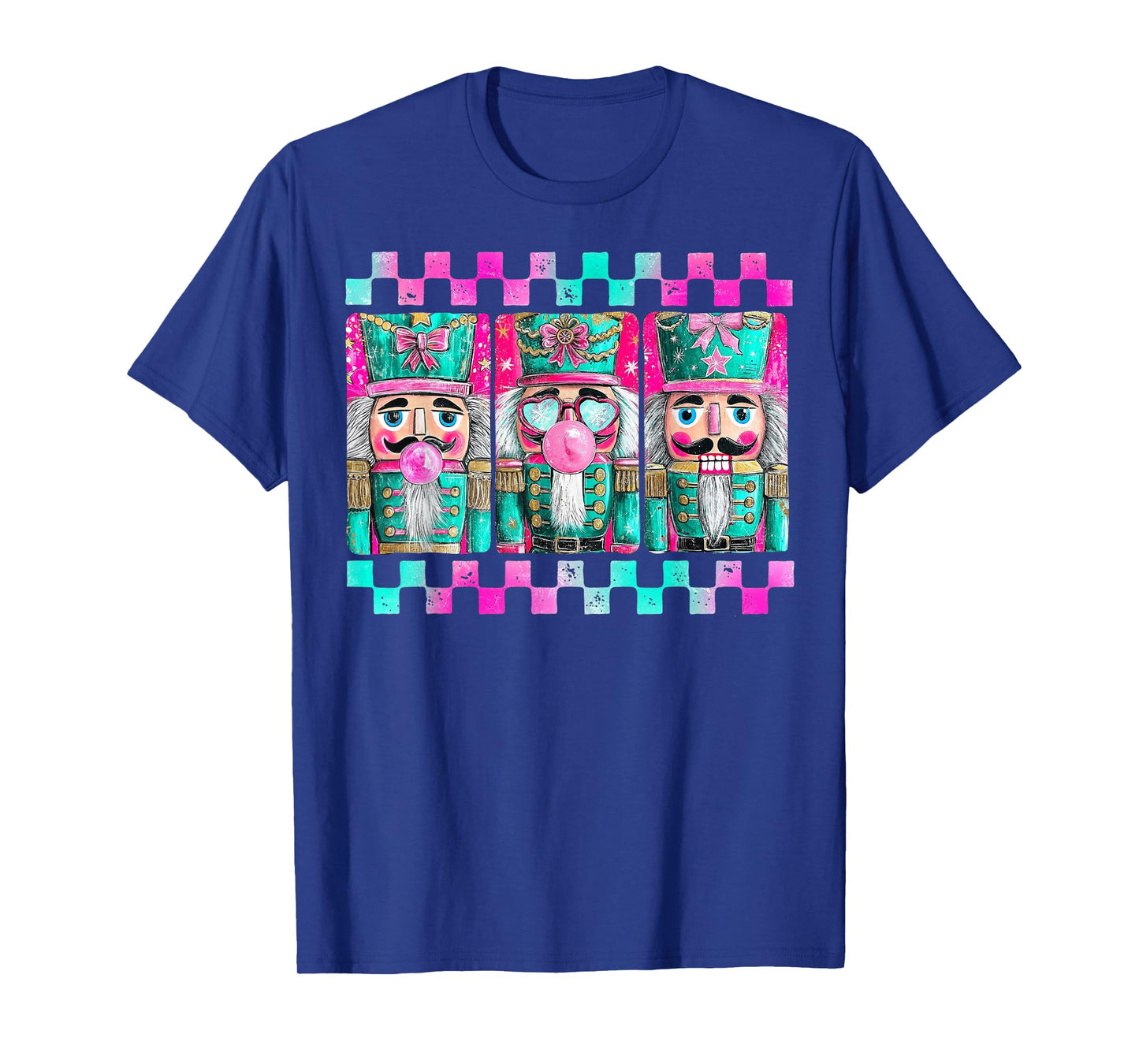 Colorful Preppy Nutcracker Design for Christmas Lovers T-Shirt