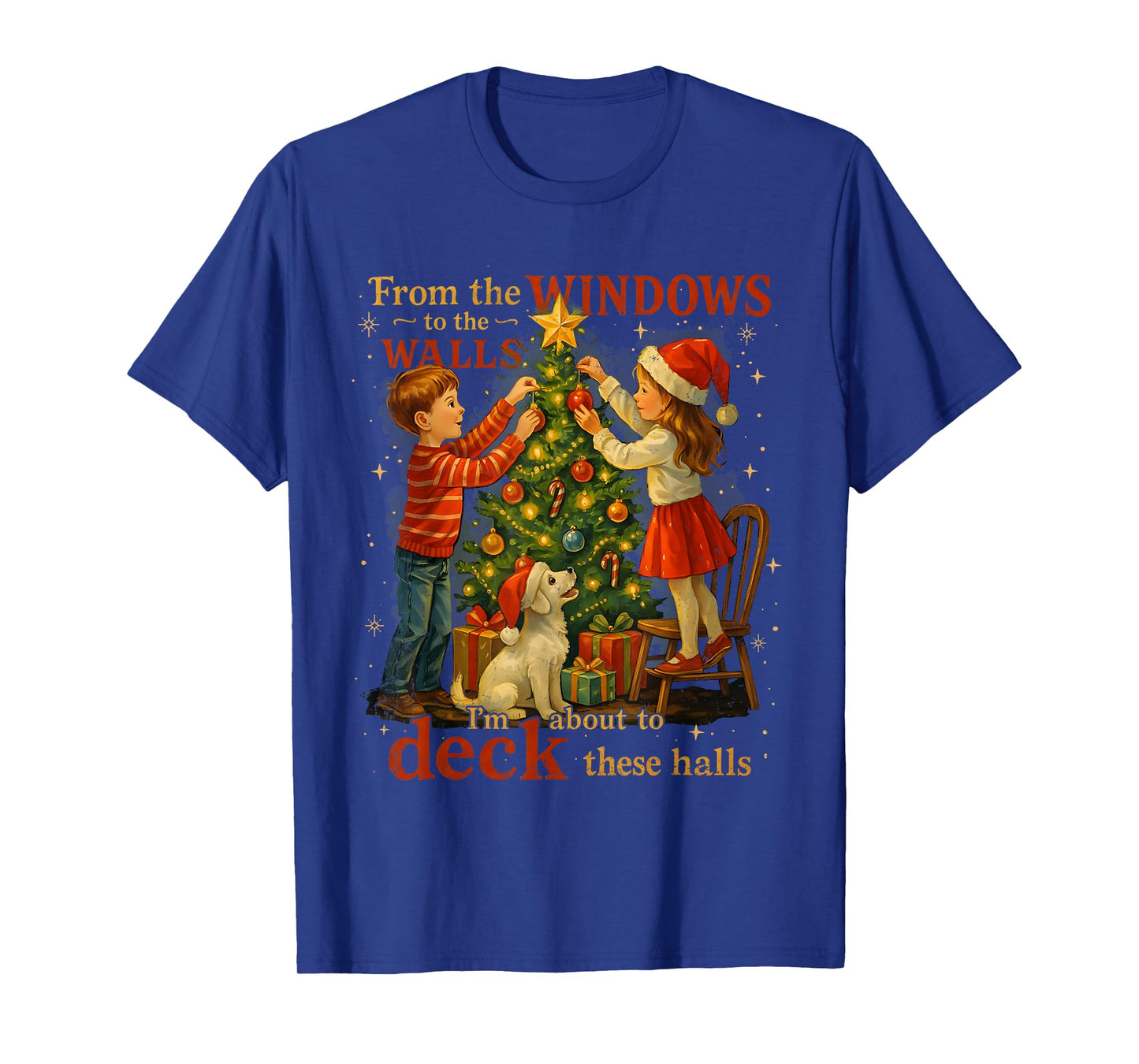 from The Windows to Walls Deck These Halls Christmas T-Shirt