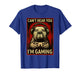 Funny Capybara Gamer Graphic Tee Men Boys Teens Video Gaming T-Shirt