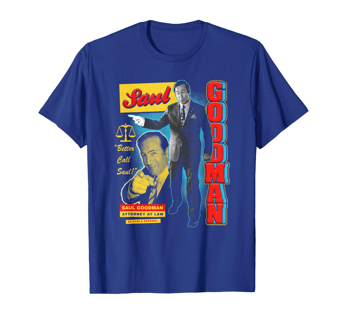 Breaking Bad Saul Goodman Colorful Ad Collage TV Show T-Shirt
