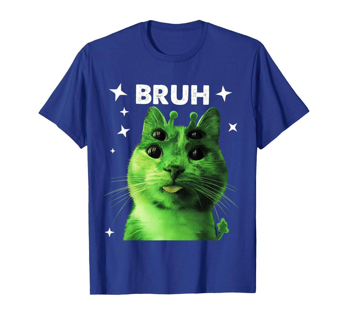 Cat Alien Y2K Cat Meme Funny UFO Kitty Gifts for Men Women T-Shirt
