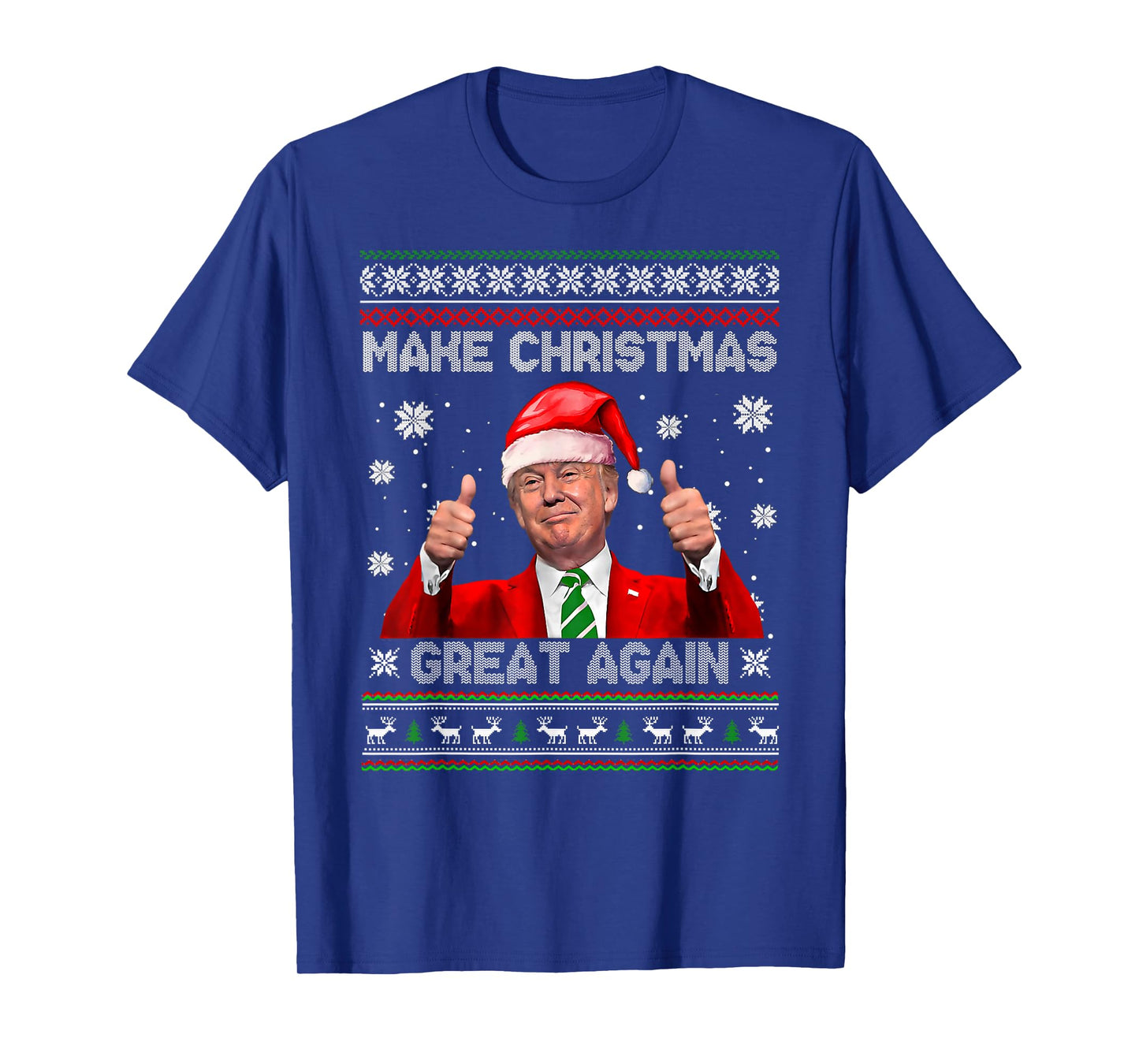 Make Christmas Great Again with Hilarious Ugly Trump Pajamas T-Shirt