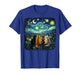 Cat Starry Night Van Gogh Cats Funny Gifts for Men Women Kid T-Shirt