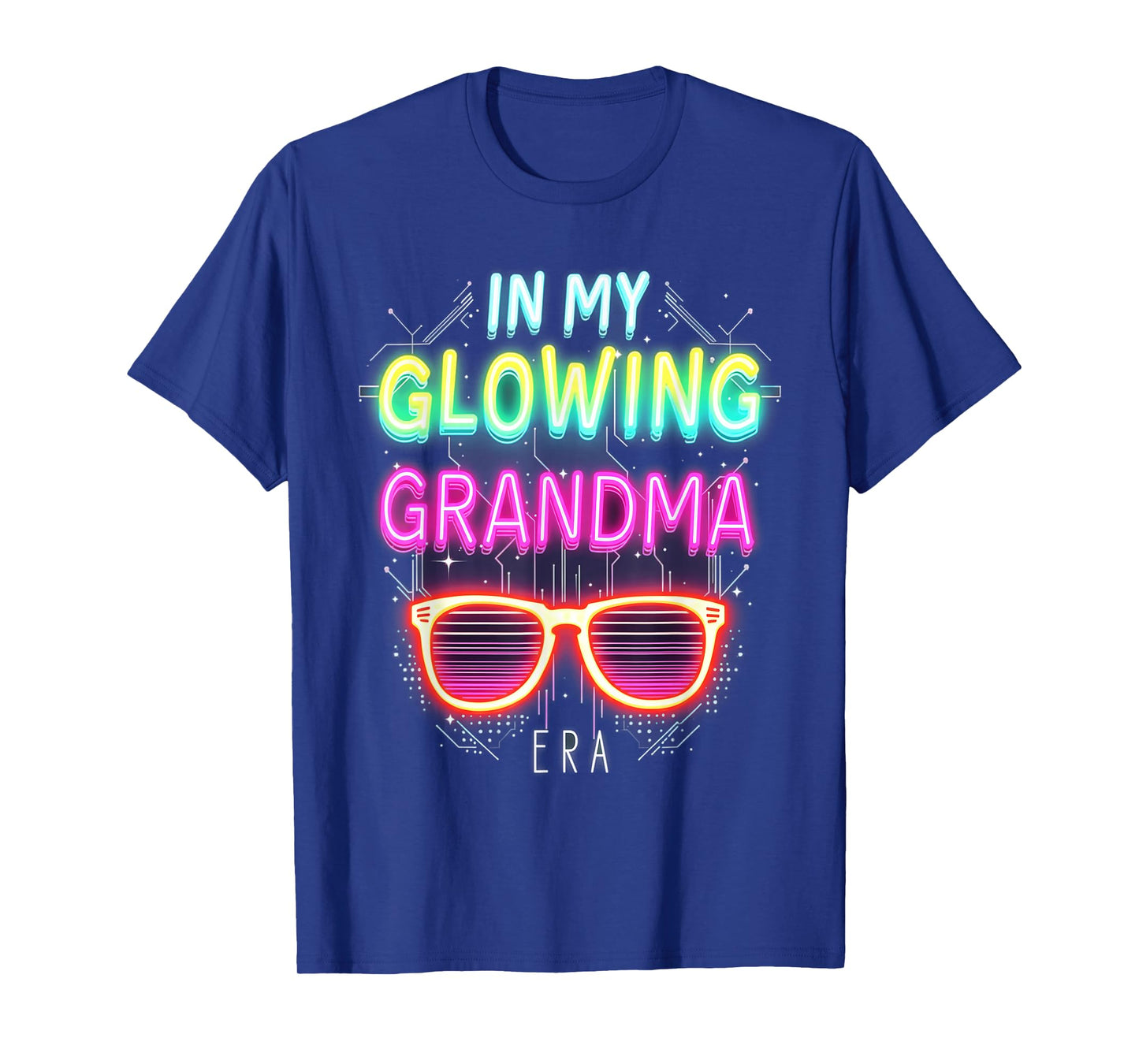 in My Glowing Grandma Era Groovy Colorful Bright T-Shirt