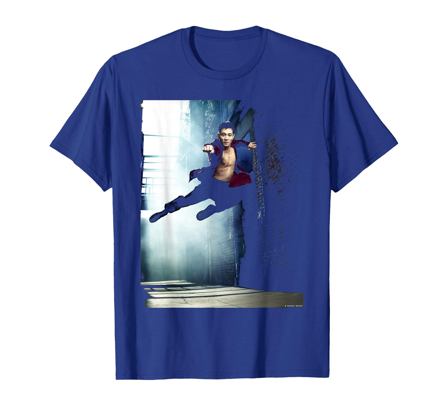 Fist of Legend Actor Jet Li Martial Artist by Michael Grecco T-Shirt