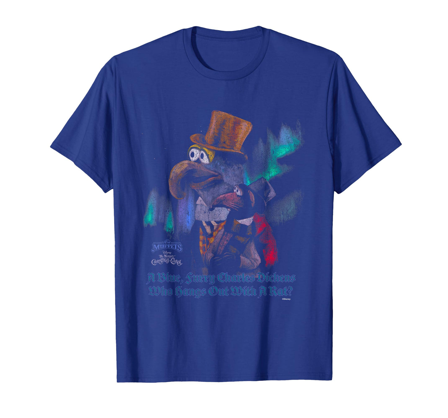 Disney The Muppet Christmas Carol Rizzo Gonzo Starry Light T-Shirt