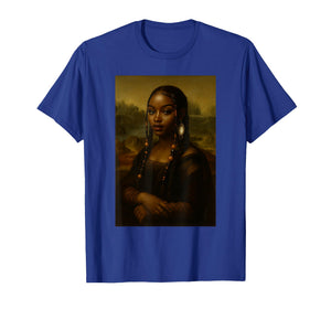 Black Mona Lisa Afro African American Melanin Black History T-Shirt