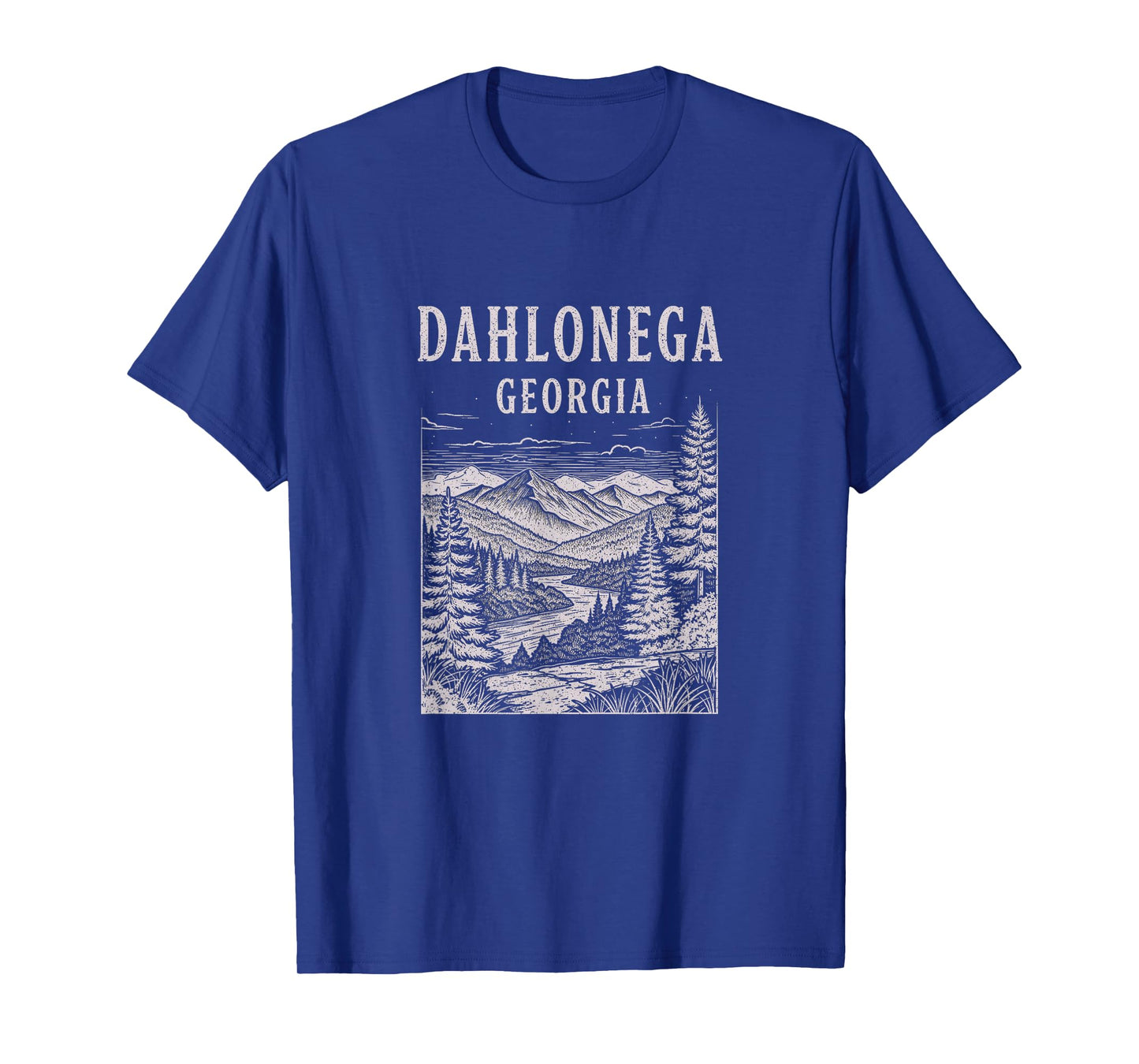 Vintage Dahlonega Georgia Drawing Art Design T-Shirt