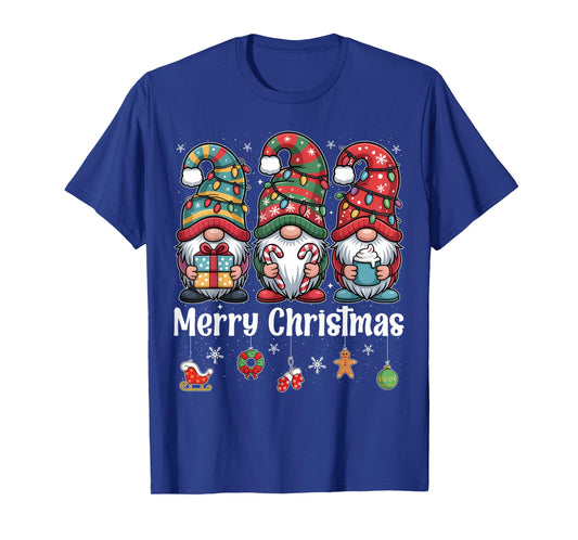Merry Christmas Gnomes Christmas Lights Xmas Pajamas Family T-Shirt