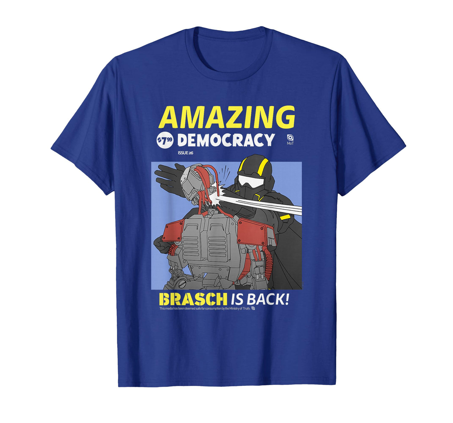 Helldivers 2 Amazing Democracy Comic Book Style Video Game T-Shirt