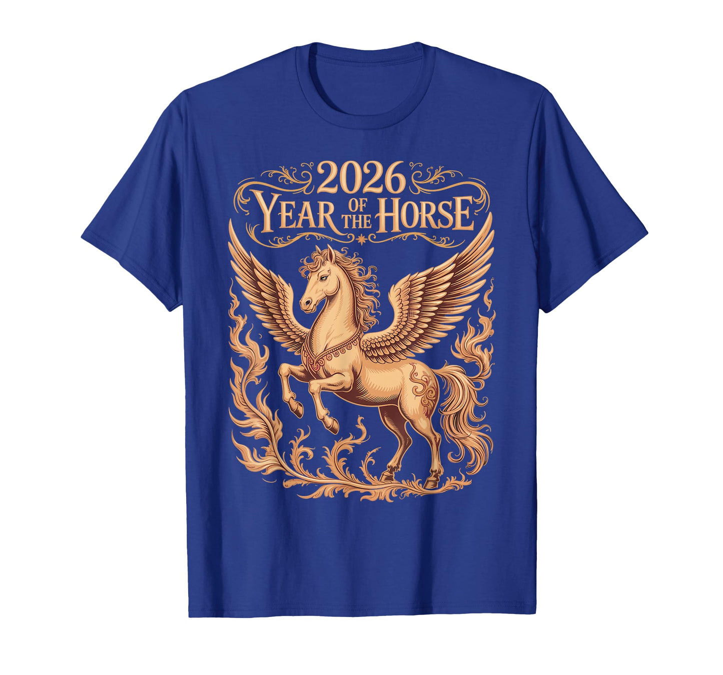 Pegasus Zodiac Chinese Lunar New Year of The Horse 2026 T-Shirt
