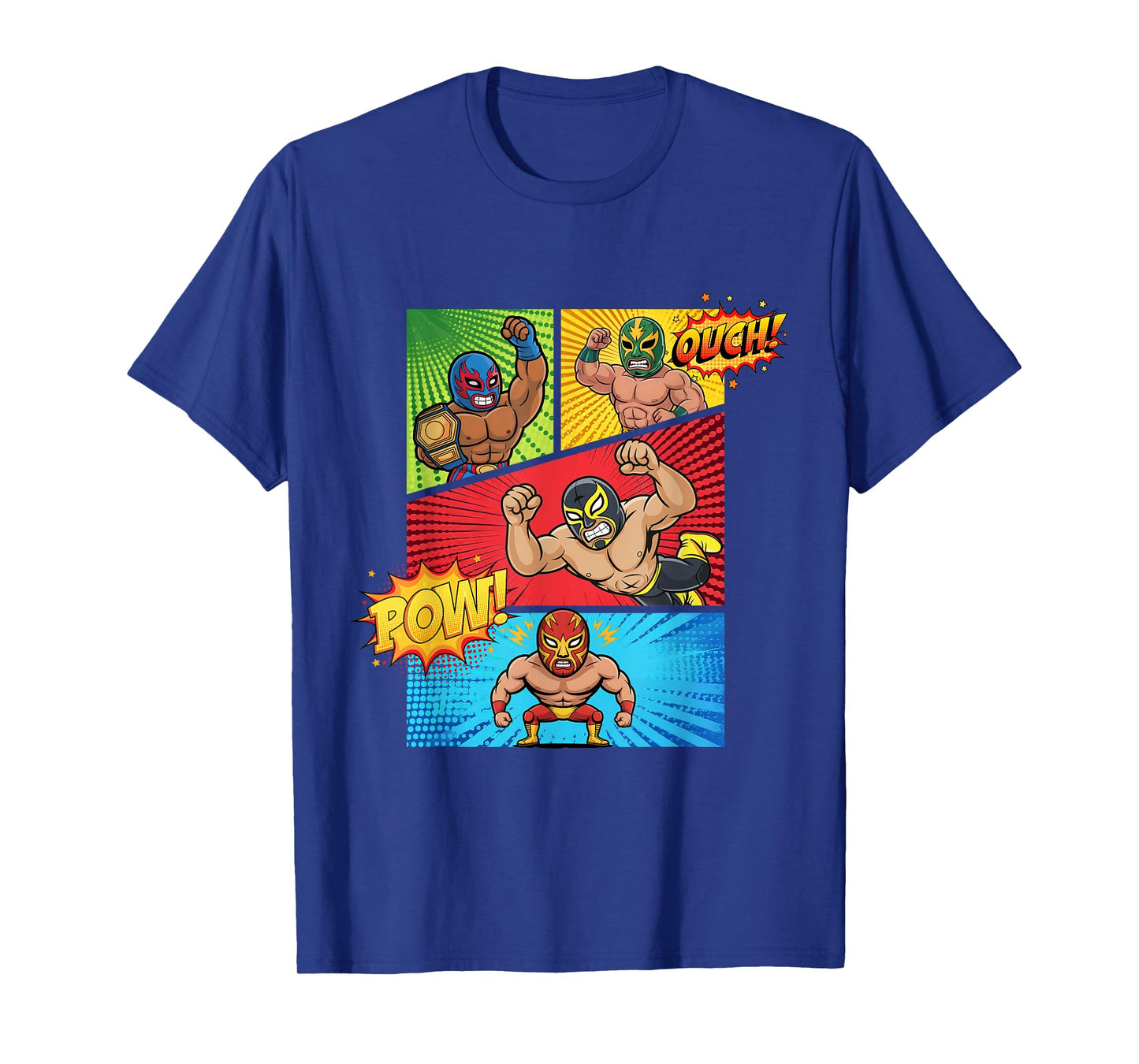 Lucha Libre Comic Book Mexican Wrestling Cartoon Wrestler T-Shirt