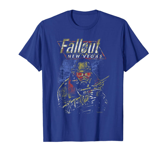 Fallout New Vegas Ranger Vintage Distressed Video Game T-Shirt