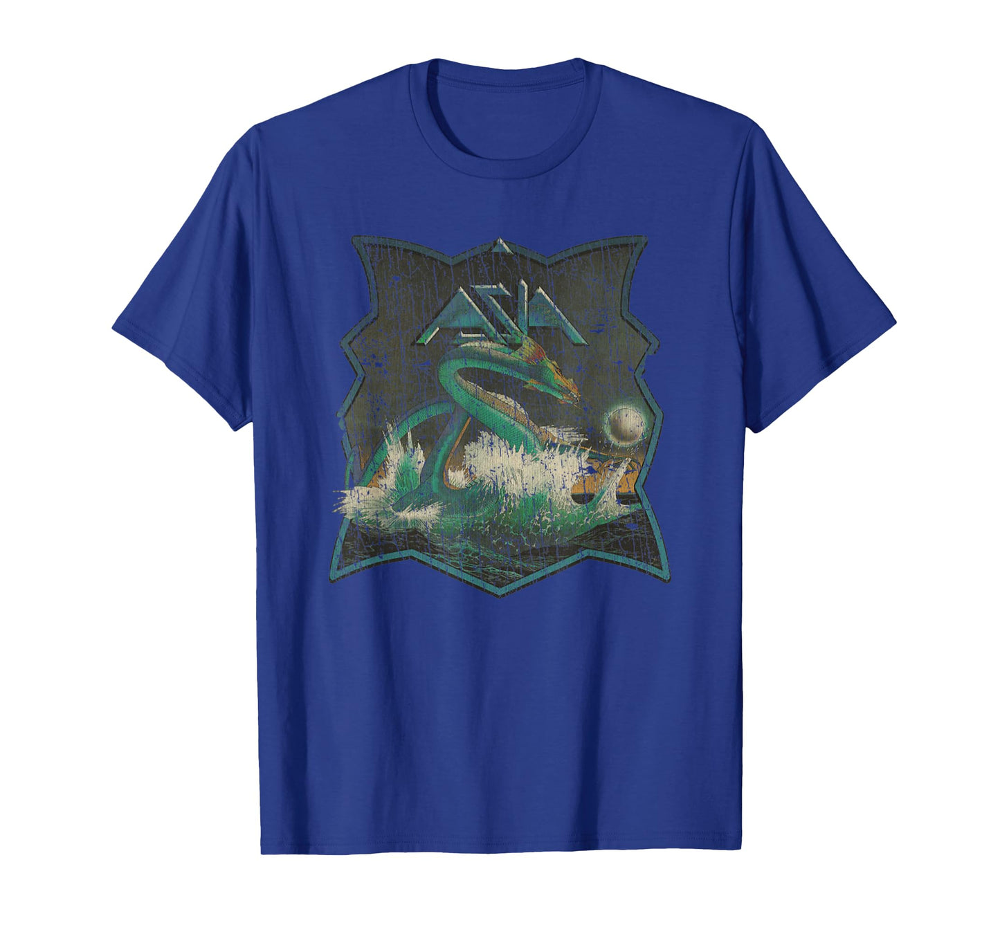 Vintage Asia Dragon Water 80s Music Retro Rock 1982 T-Shirt