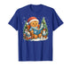 Gingerbread Reading Book Lovers Christmas Bookworm Librarian T-Shirt