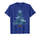 Retro Jean Patchwork Christmas Tree Rustic Country Xmas Tree T-Shirt