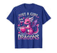 Just A Girl Who Loves Dragons Cute Pink Dragon Heart T-Shirt