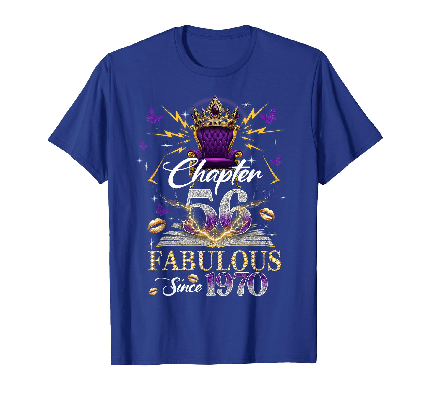Chapter 56 Fabulous Since 1970 56th Birthday Women Girls T-Shirt