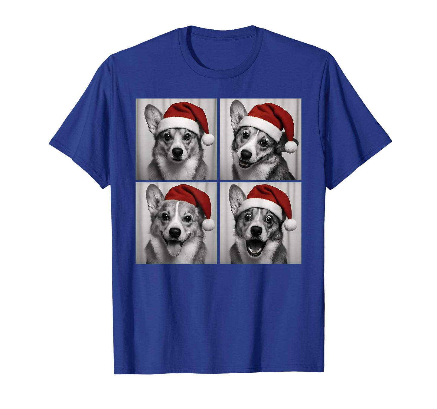 Funny Christmas Corgi Santa Dog Lover Photo Booth T-Shirt