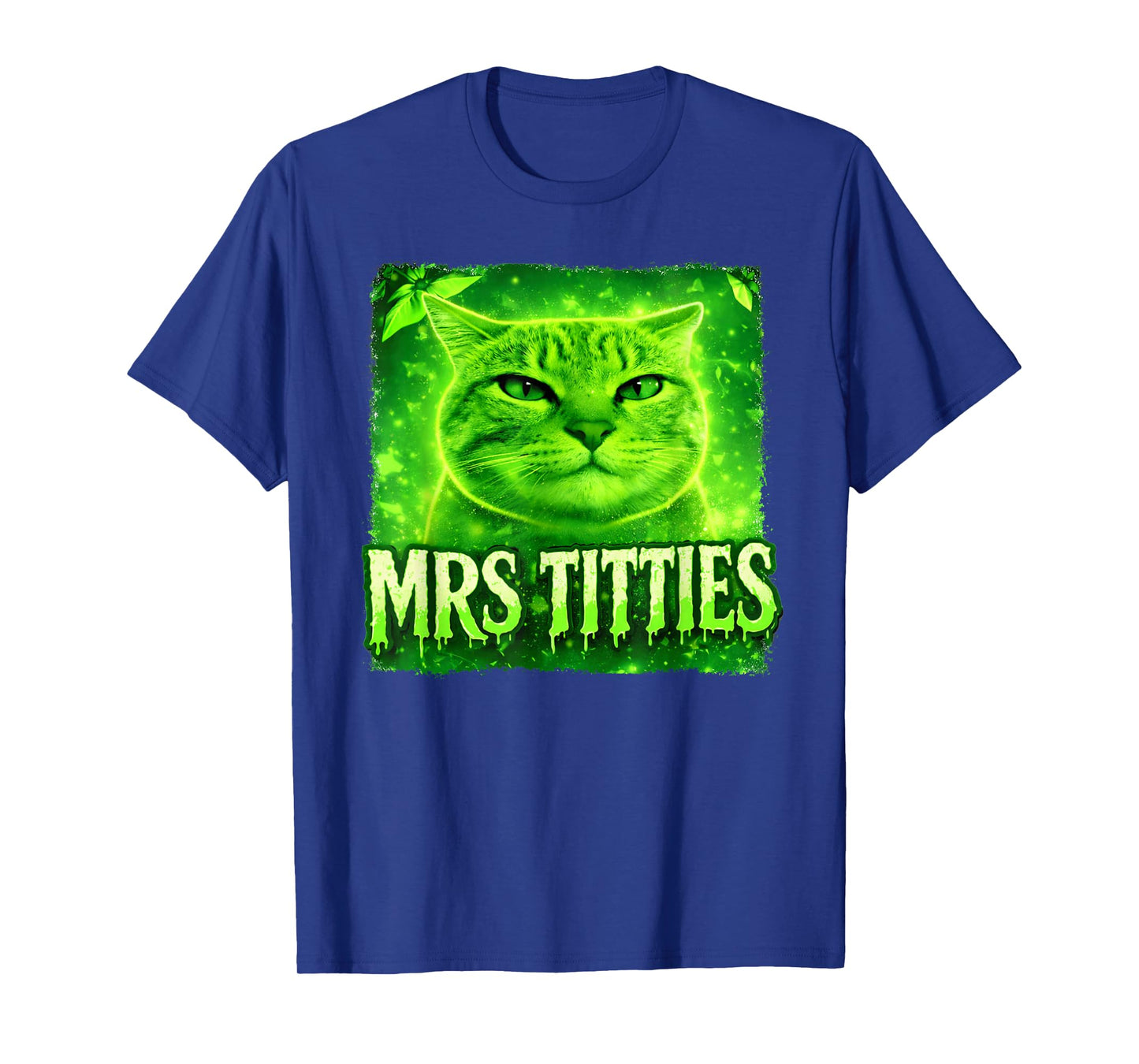 Mrs Titties Funny Cat Meme Graphic Cat Lovers T-Shirt
