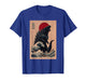 Japanese Kaiju Wave Ukiyo-e Red Sun Japan Kaiju Monster T-Shirt