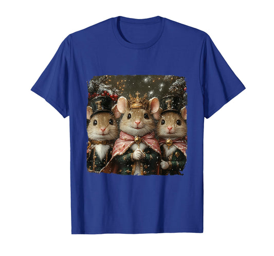 Fairy Mouse Nutcracker Team Pink Ballet Vintage Christmas T-Shirt