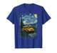 School Bus Van Gogh Starry Night Bus Driver T-Shirt