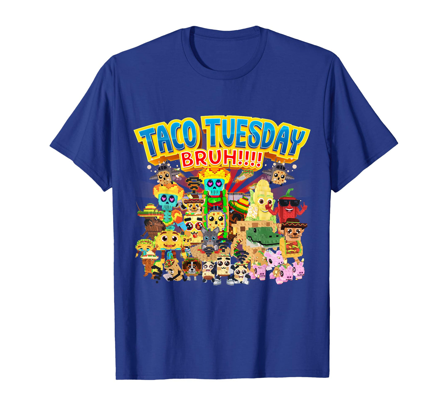 Taco Tuesday Bruh Funny Every Taco Brainrots for Boys Kids T-Shirt