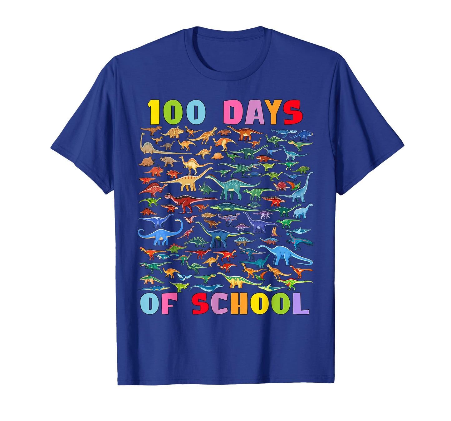 100 Days of School Dinosaurs Teacher Kids T-Shirt