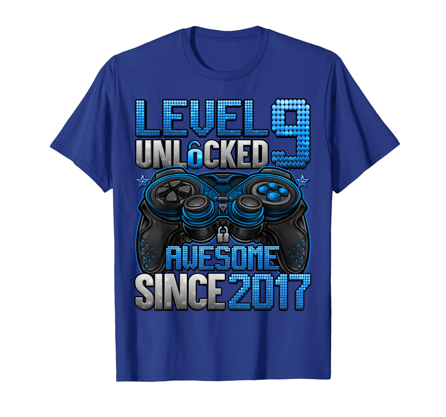 Level 9 Unlocked 9 Year Old Gifts for Boys 9th Birthday Boy T-Shirt