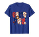 Preppy Baseball Game Day Retro Patchwork T-Shirt