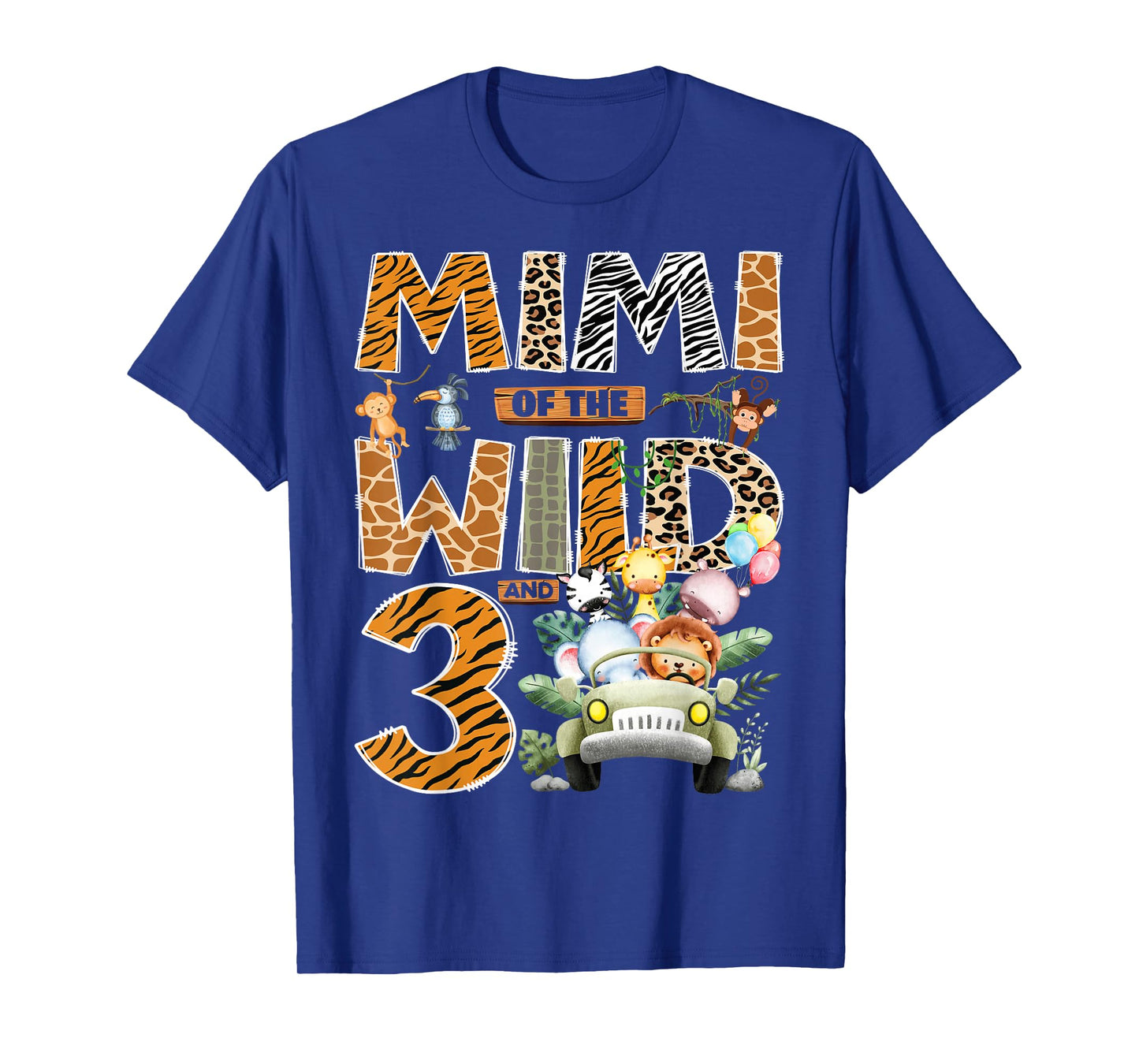 Mimi of The Wild Three 3rd Birthday Boy Safari Jungle T-Shirt