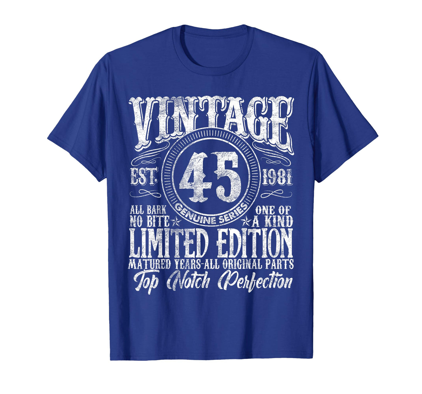 45 Year Old Gifts Vintage 1981 Limited Edition 45th Birthday T-Shirt