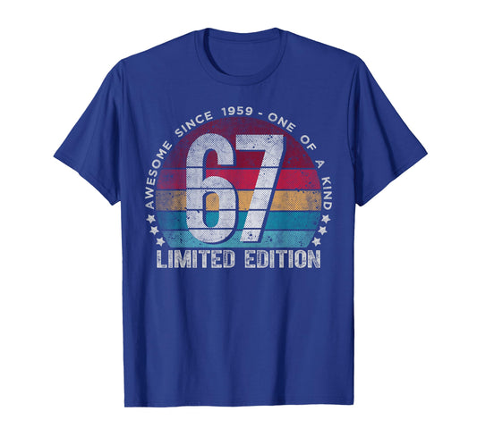67 Year Old Gifts Vintage 1959 Limited Edition 67th Birthday T-Shirt