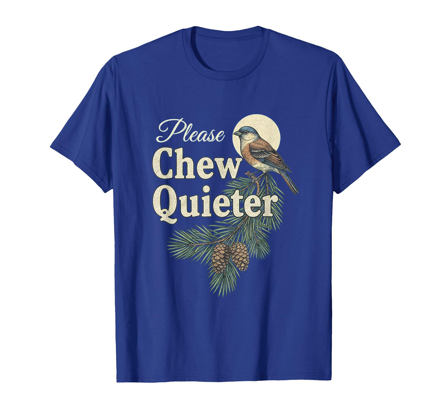 Please Chew Quieter Christmas Funny Novelty T-Shirt